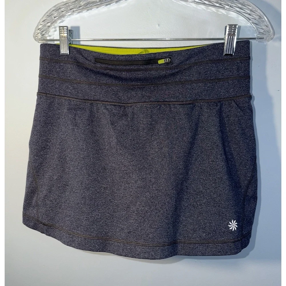 ATHLETA Women's Skort Shorts Relay Grip Skirt Activewear Tennis Golf Gray Size S